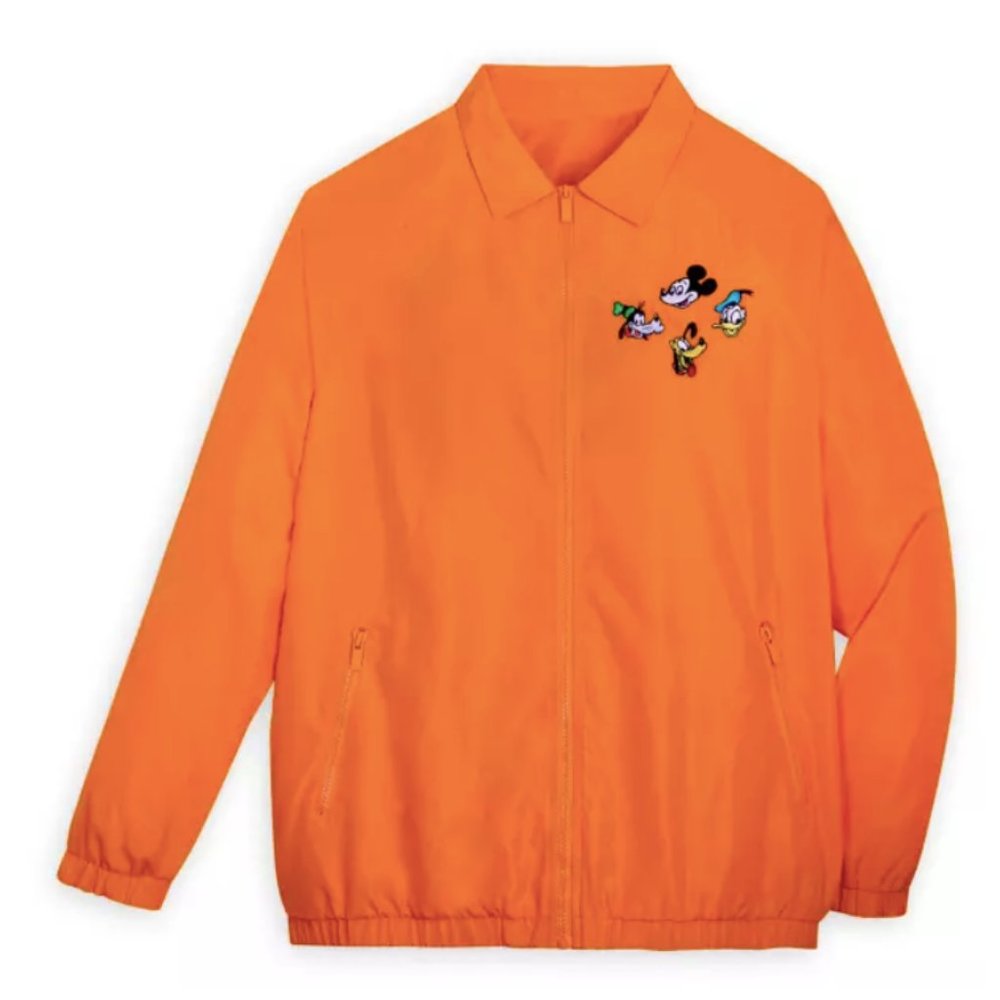 Mickey Mouse and Friends Lightweight Orange Jacket for Adults Size XL